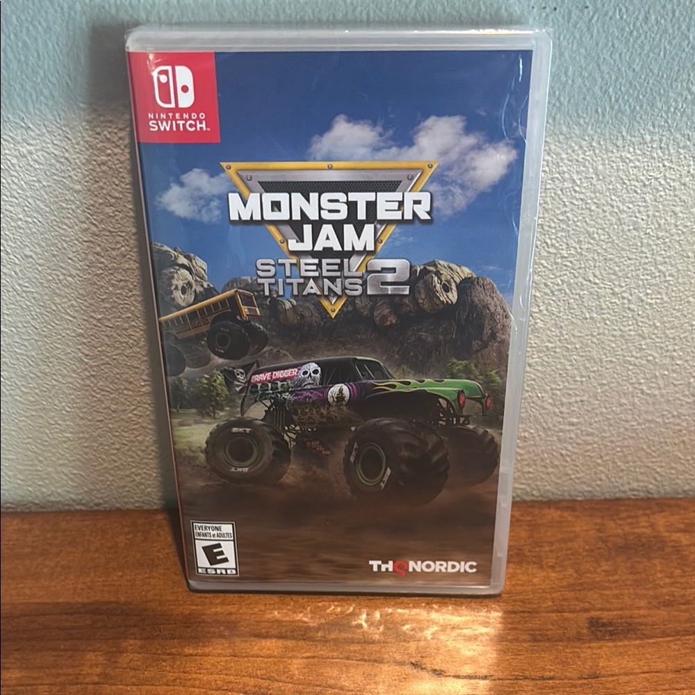 Nintendo Red and Blue Monster Jam Steel Titans Game